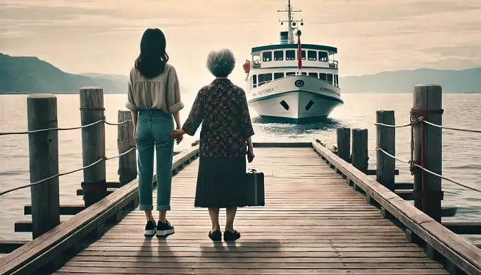 海洋散骨の見送り